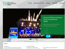 Tablet Screenshot of philharmonie-bonn.de